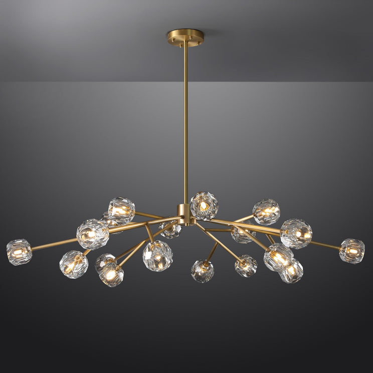 Bille Crystal Ball Round Chandelier 60"