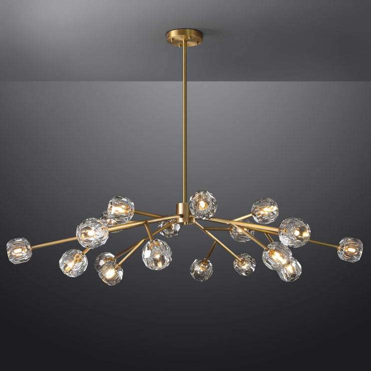 Bille Crystal Ball Round Chandelier 60"