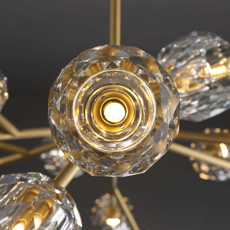 Bille Crystal Ball Round Chandelier 60"