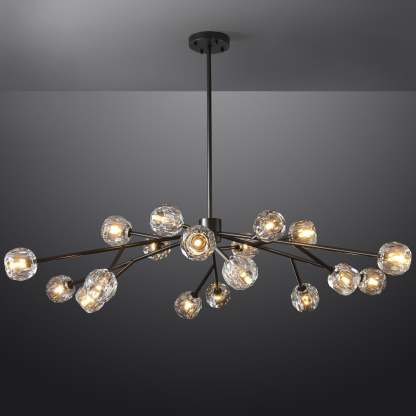 Bille Crystal Ball Round Chandelier 60"