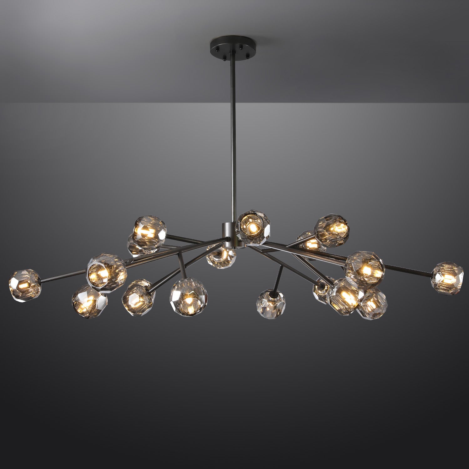 Bille Crystal Ball Round Chandelier 60"