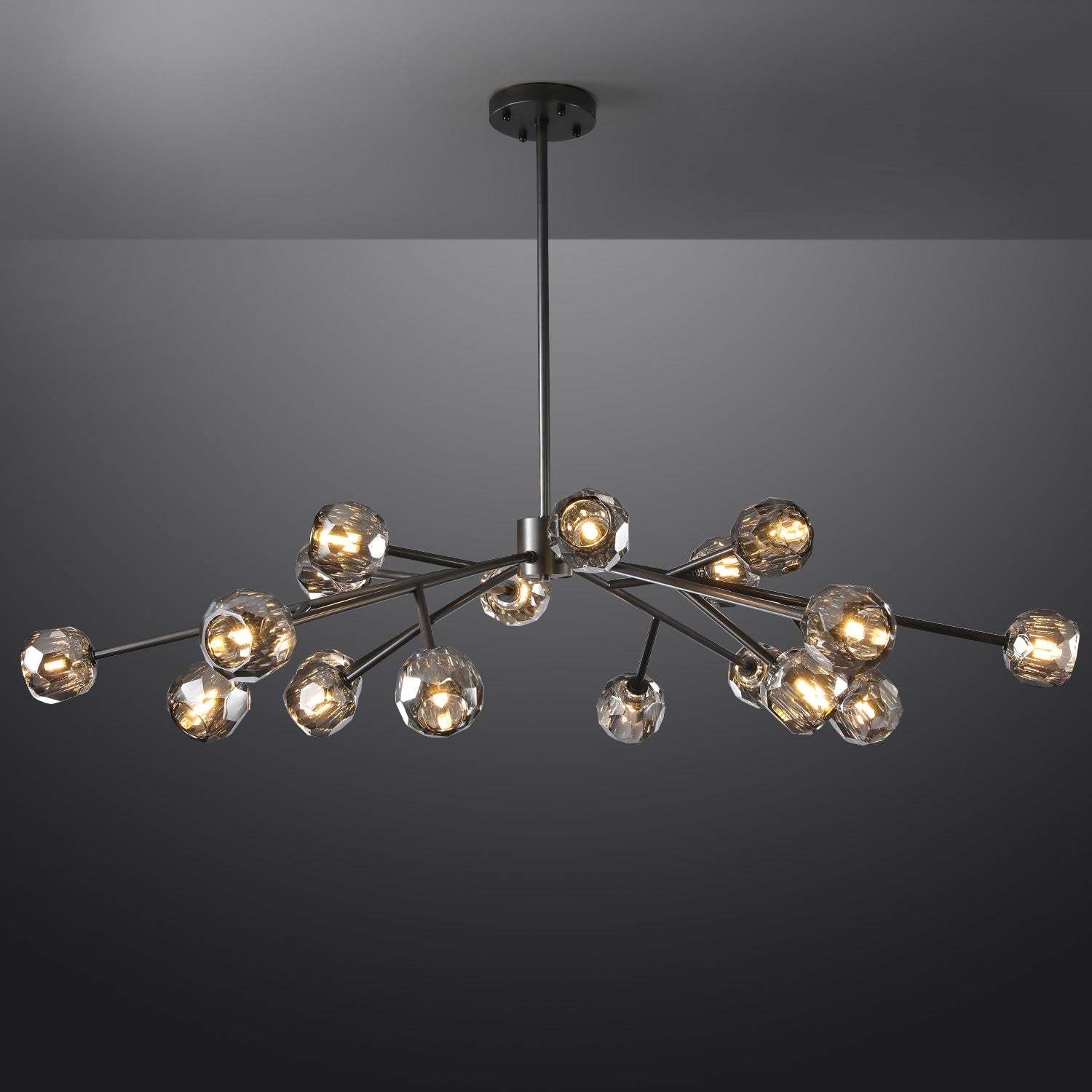 Bille Crystal Ball Round Chandelier 60"