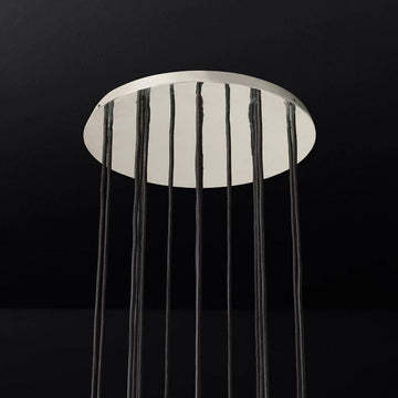 Bille Crystal Ball Cluster Chandelier 19"