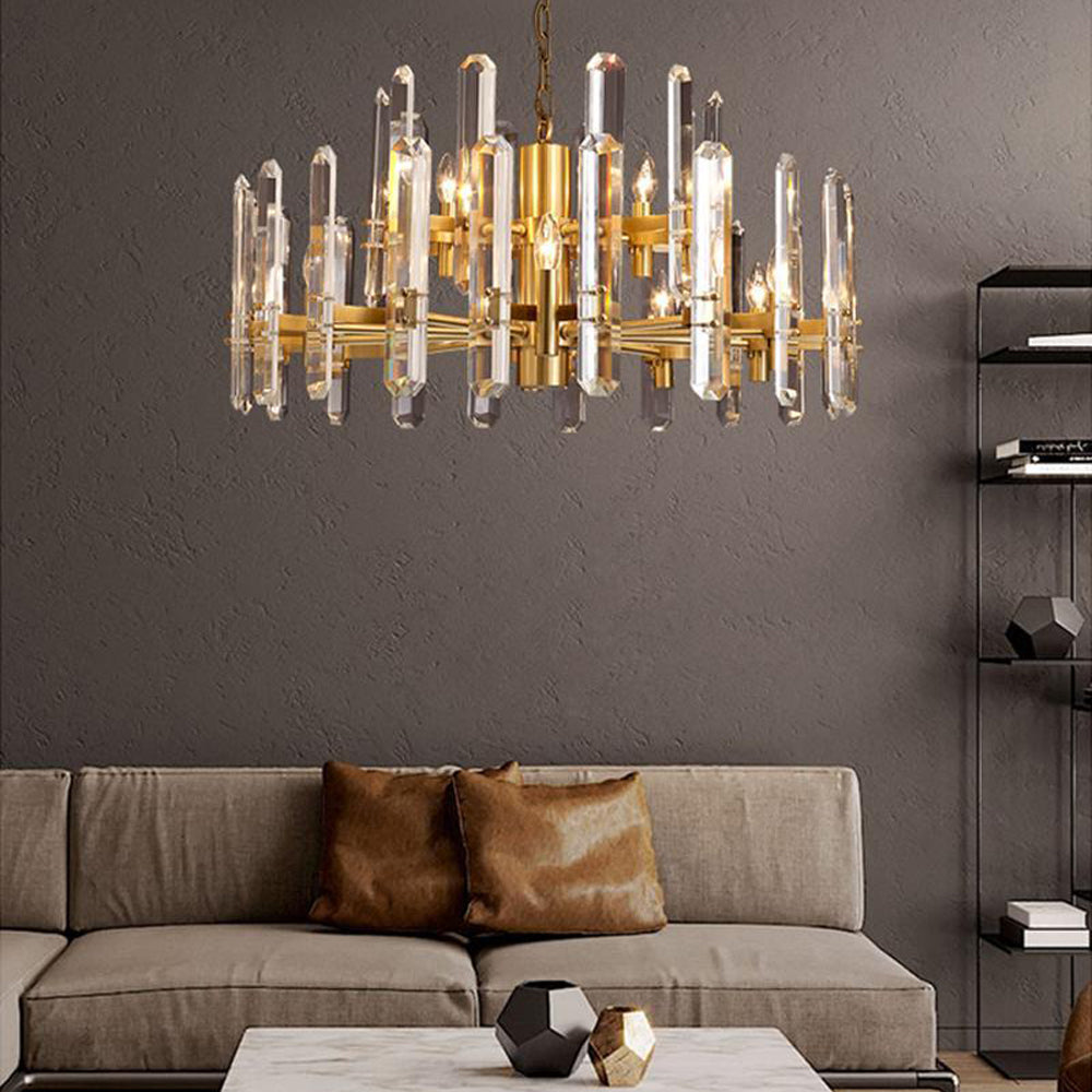 Bonningtong Crystal Round Chandelier 24"