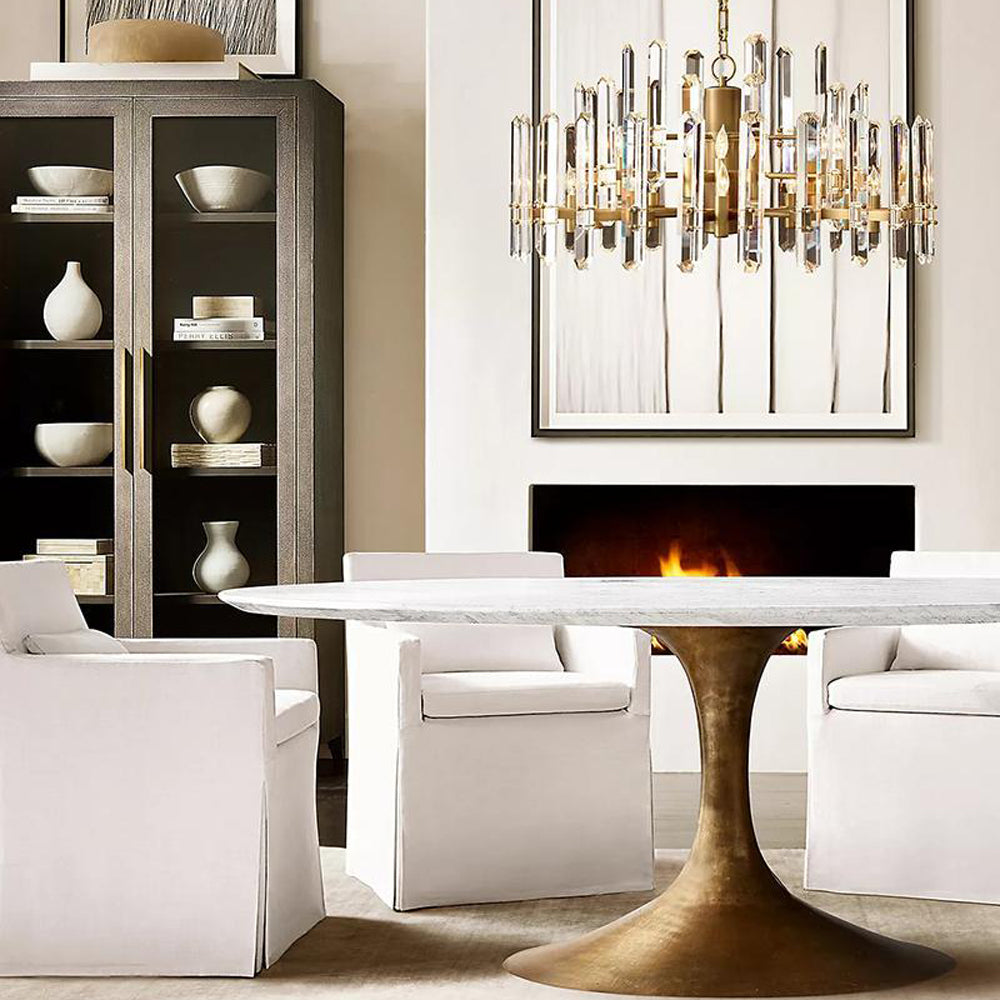 Bonningtong Crystal Round Chandelier 24"