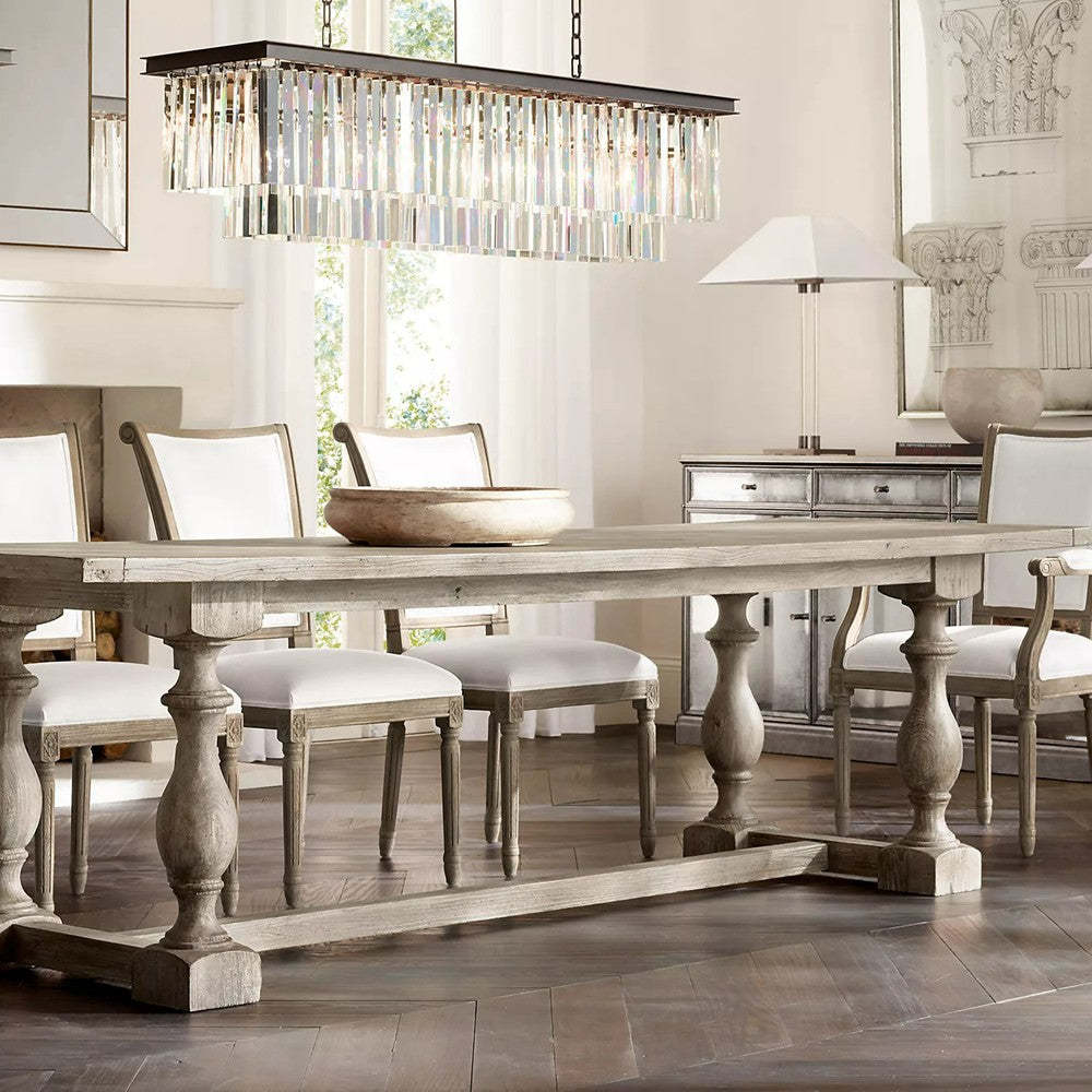 Odeon Crystal  2-Layer Rectangle Chandelier
