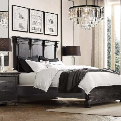 1030s Odeon Crystal Round Chandelier