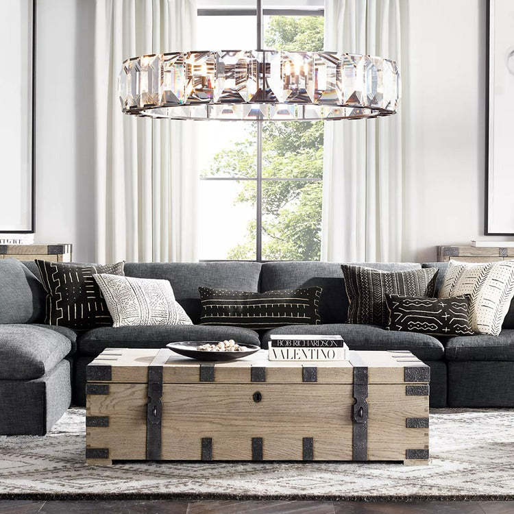 Haon Multicurve Crystal Round Chandelier Dimmable 