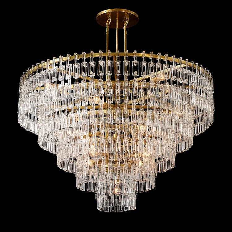 Lock Marignan Tier K9 Crystal Round Chandelier