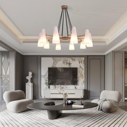 White Porcelain Round Chandelier