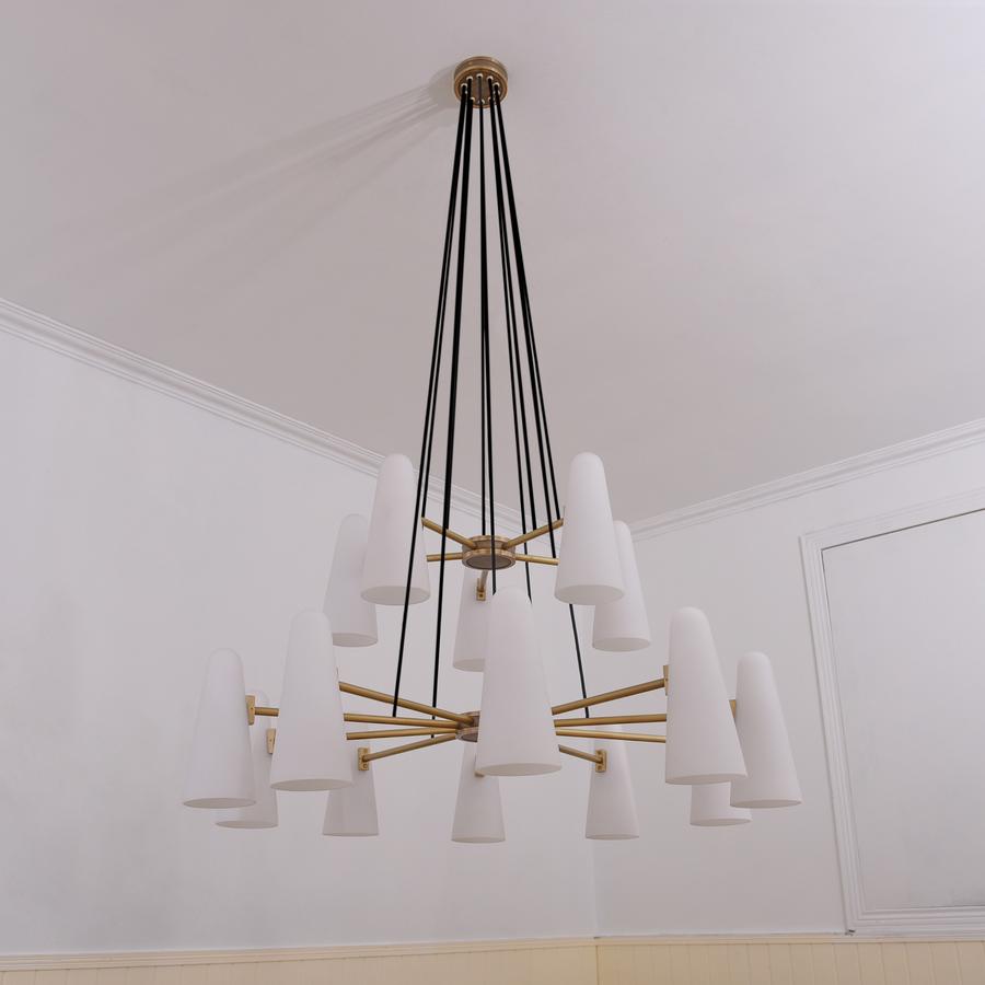 2-Tier Porcelain Round Chandelier