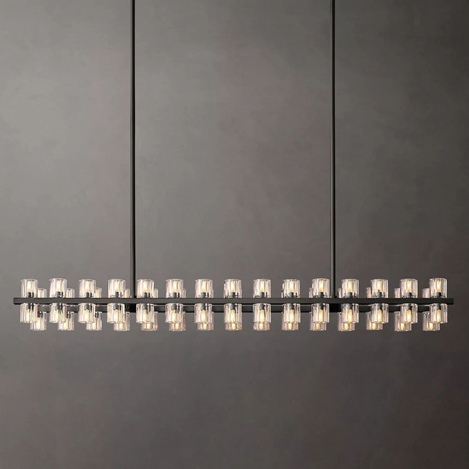 Arcahonk Crystal Rectangular Chandelier 54" 72"