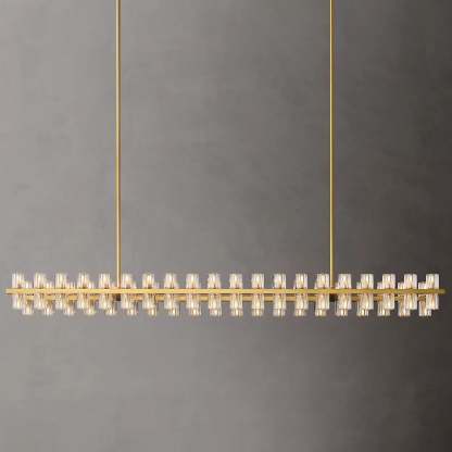 Arcahonk Crystal Rectangular Chandelier 54" 72"