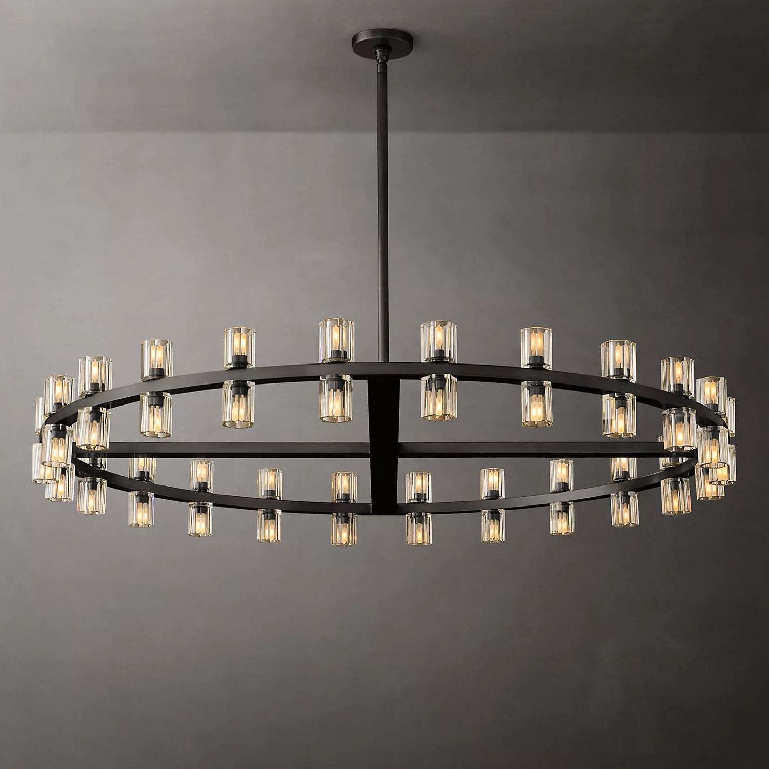 Arcahonk Crystal Round Chandelier 48"