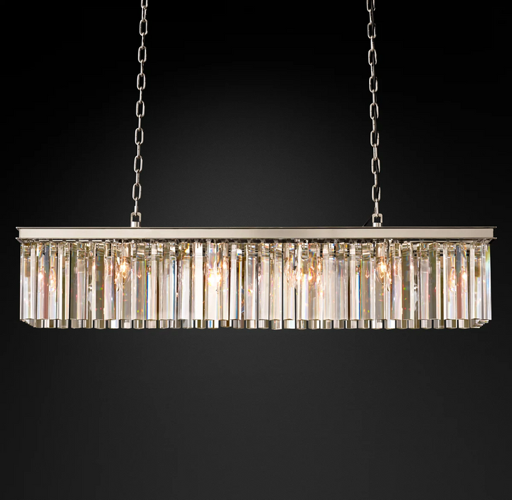 Rhysis Crystal Rectangular Chandelier