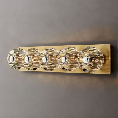 Bille Crystal Ball  Linear Grand Wall Sconce