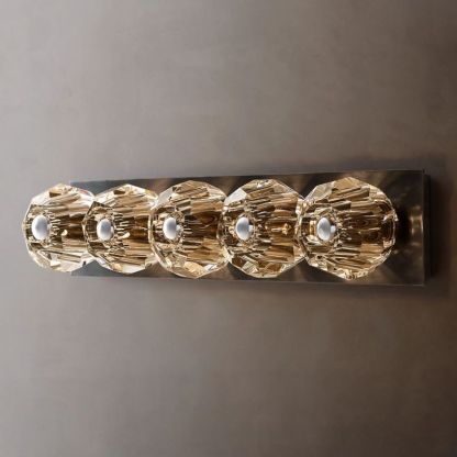 Bille Crystal Ball  Linear Grand Wall Sconce