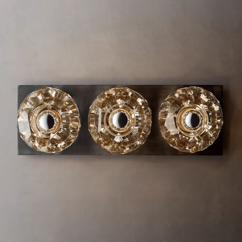 Bille Crystal Ball Linear Short Wall Sconce
