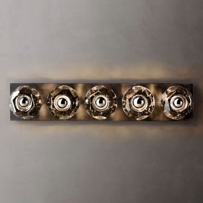 Bille Crystal Ball  Linear Grand Wall Sconce