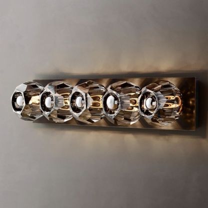 Bille Crystal Ball  Linear Grand Wall Sconce