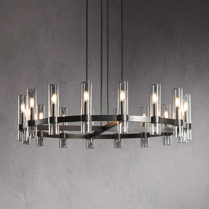 Ravalle Glass Round Chandelier 48"