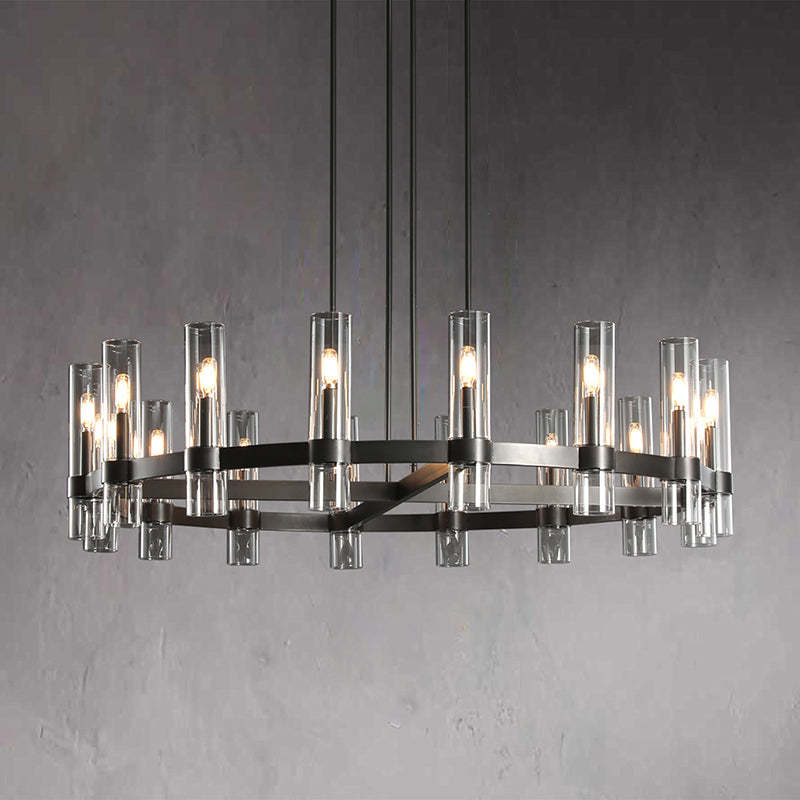 Ravalle Glass Round Chandelier 48"