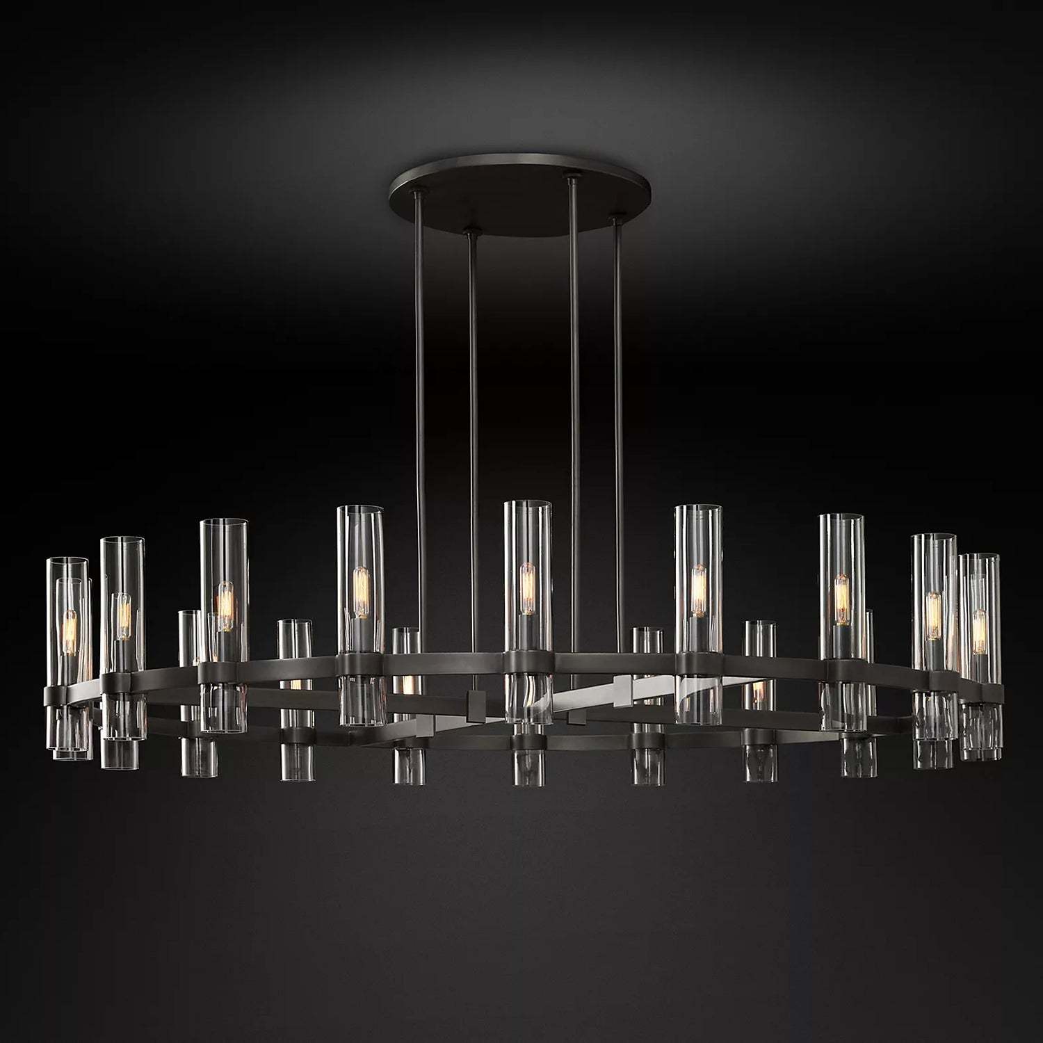 Ravalle Glass Round Chandelier 60"