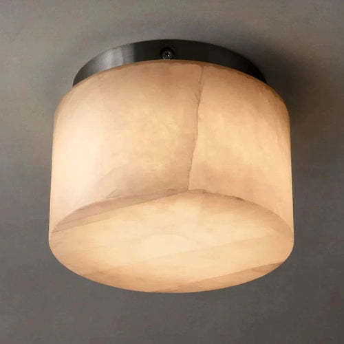 Ravagen Modern Calcite Round Flushmount 6'' 10'' 14'' For Bedroom, Bathroom led lights