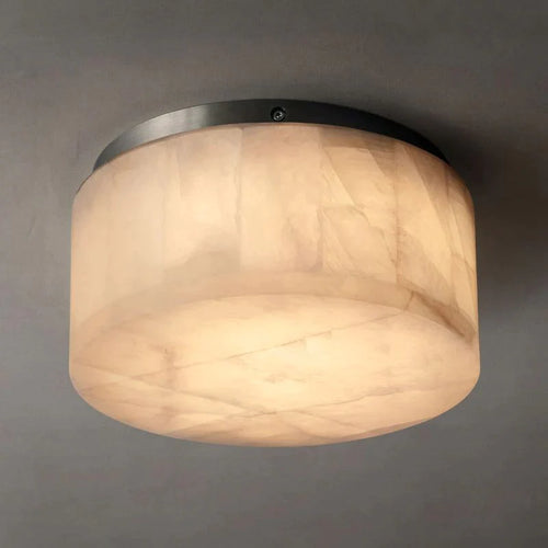 Ravagen Modern Calcite Round Flushmount 6'' 10'' 14'' For Bedroom, Bathroom led lights