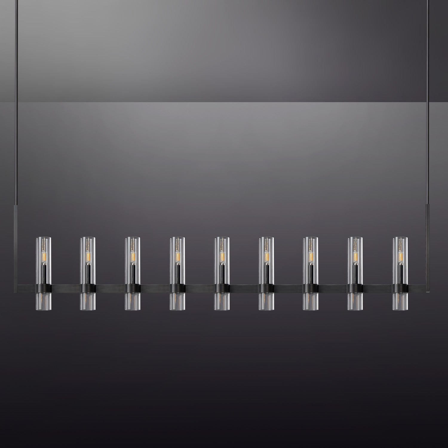 Ravalle Glass Linear Chandelier 72" L