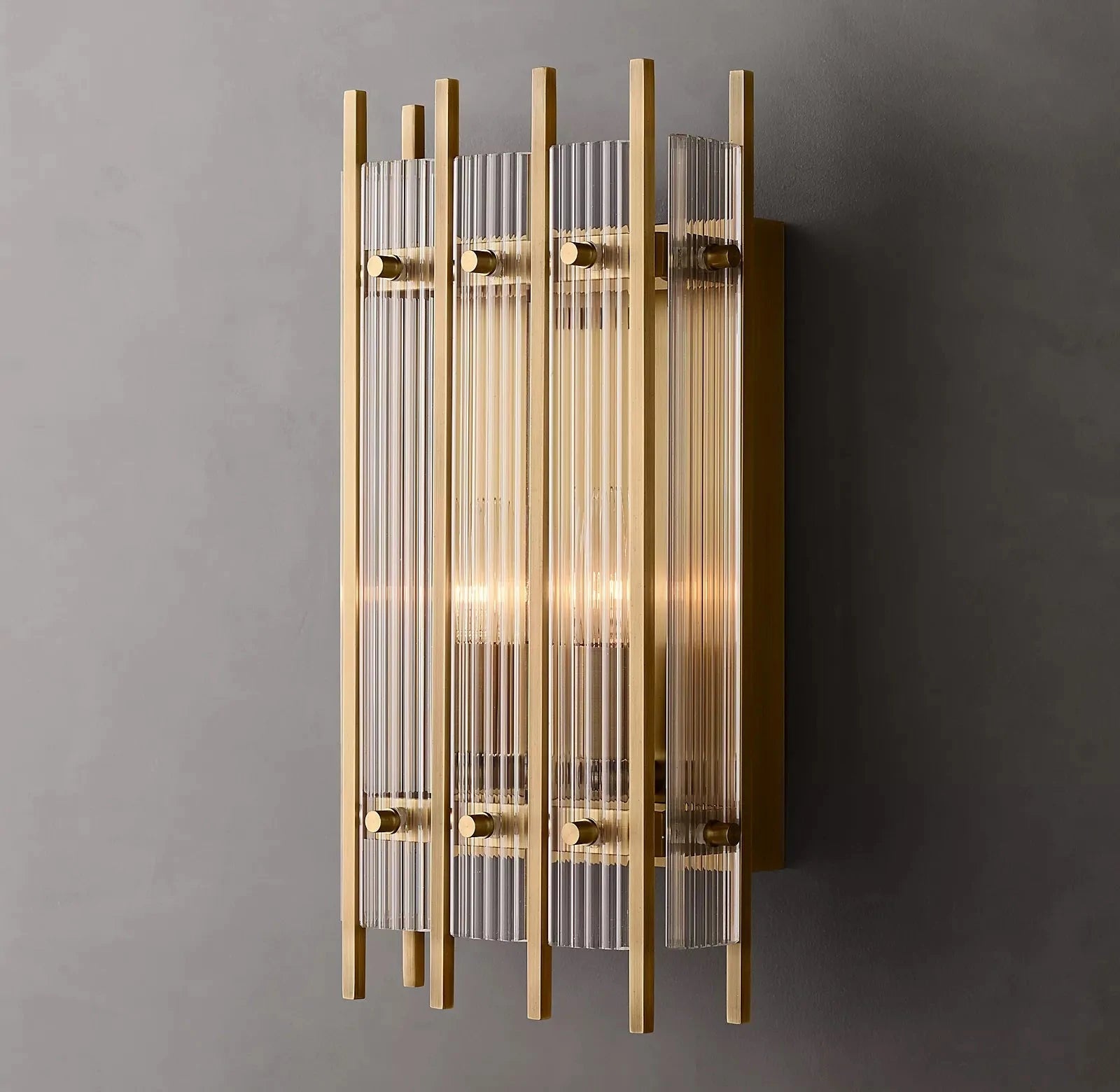 Marcums Handmade GlassRectangular Wall Sconce