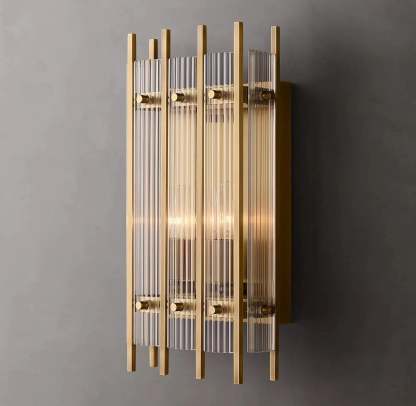 Marcums Handmade GlassRectangular Wall Sconce