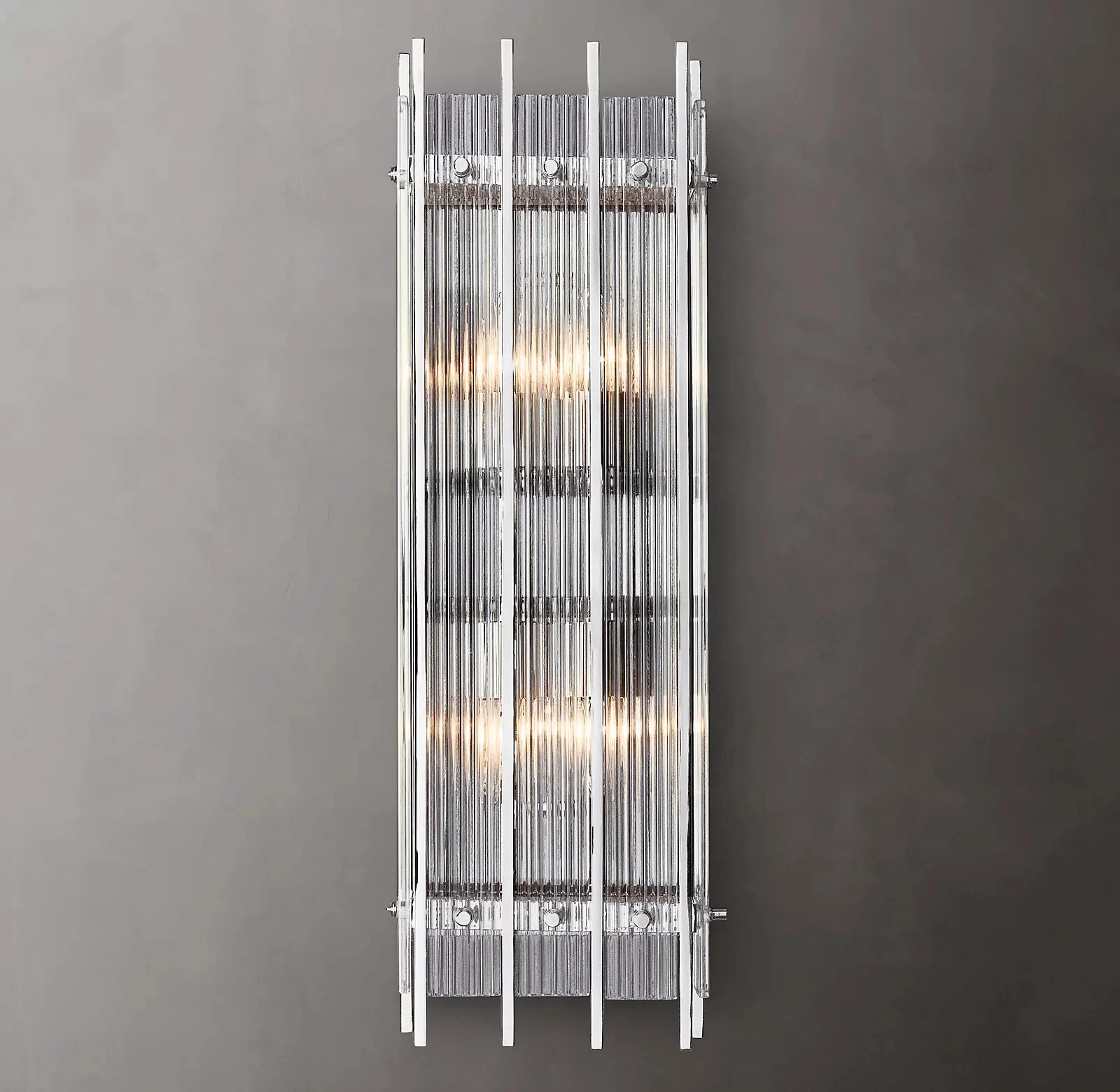 Marcums Handmade Glass Grand Rectangular Wall Sconce