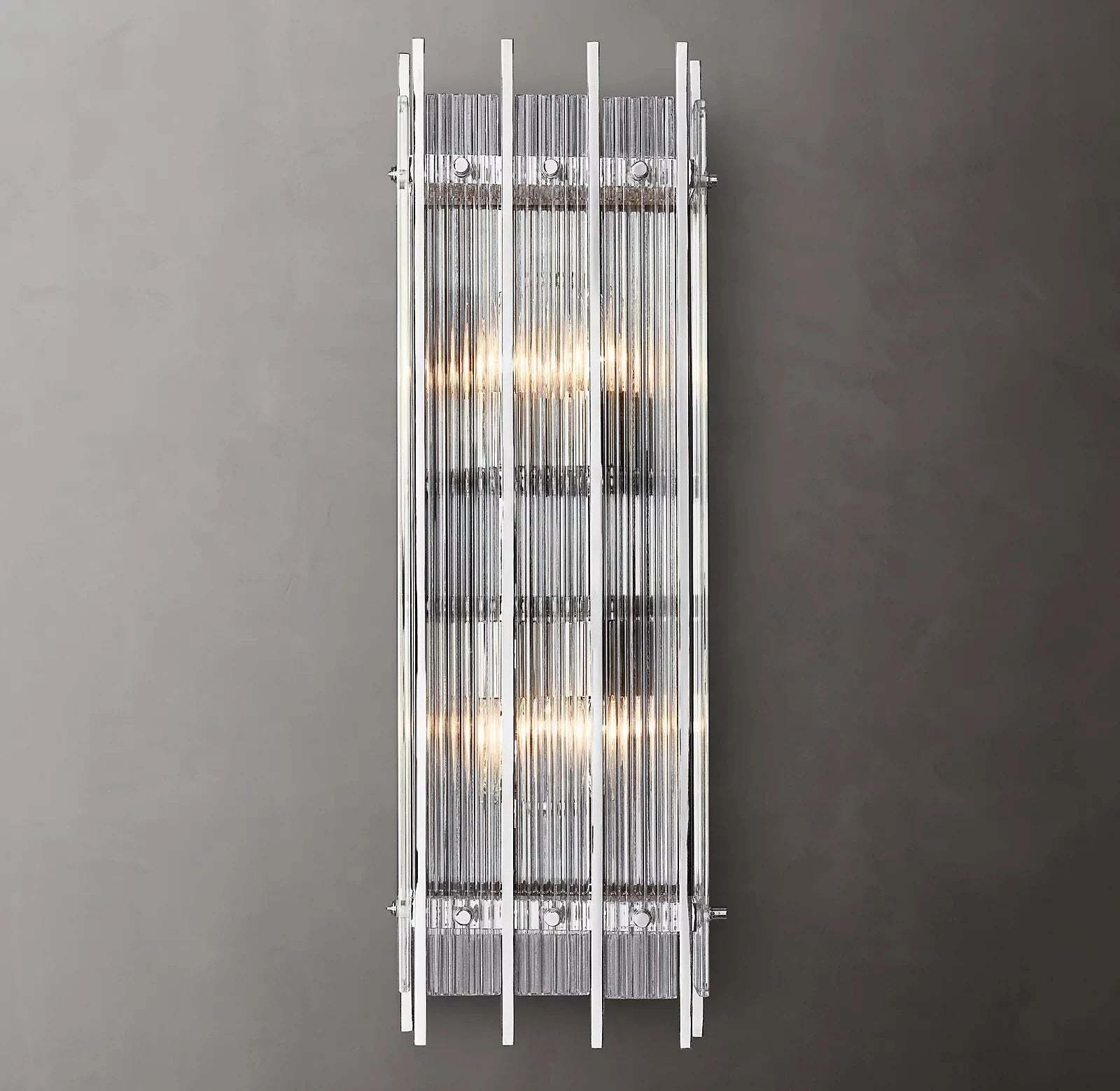Marcums Handmade Glass Grand Rectangular Wall Sconce