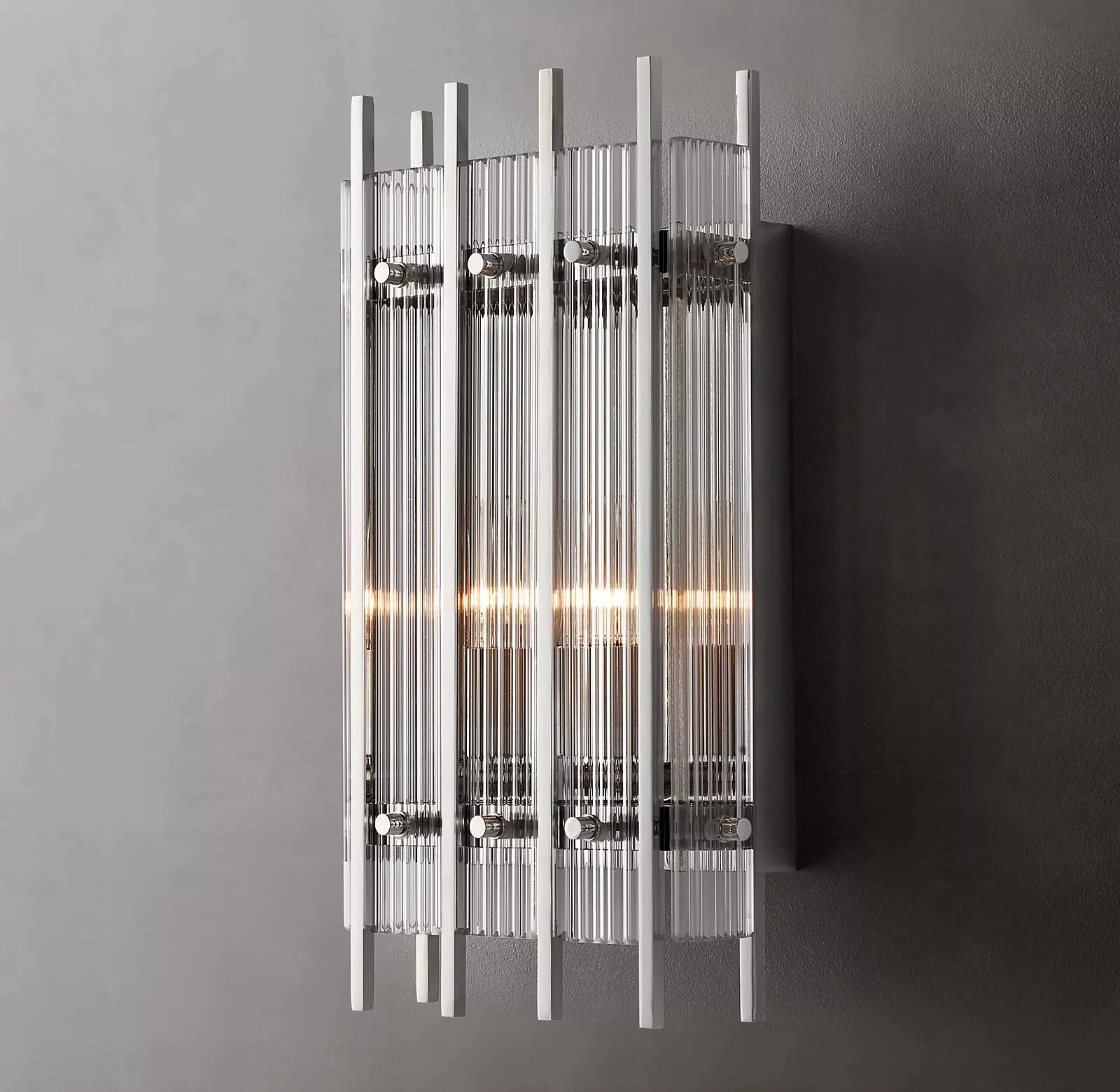 Marcums Handmade GlassRectangular Wall Sconce