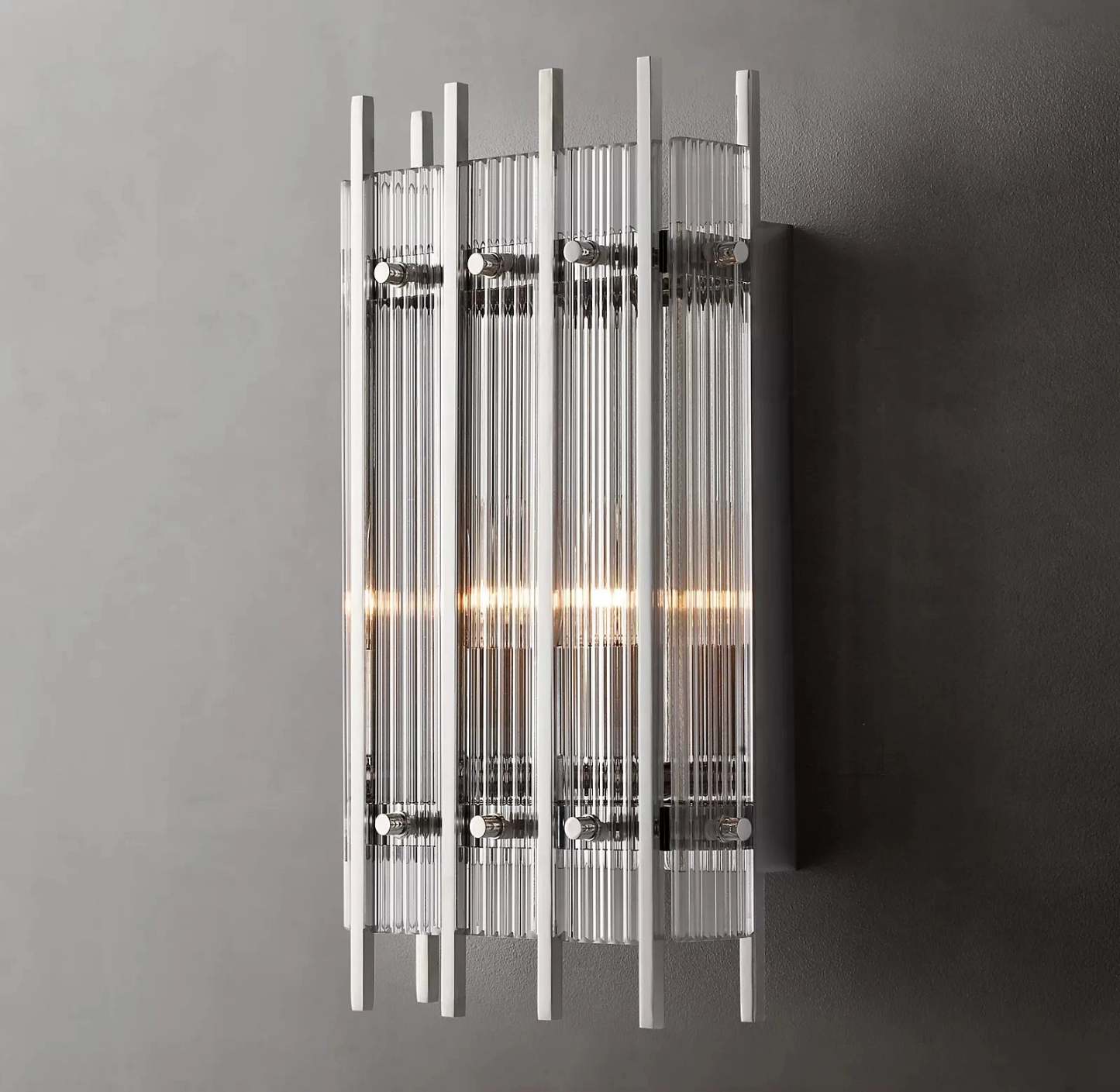 Marcums Handmade GlassRectangular Wall Sconce