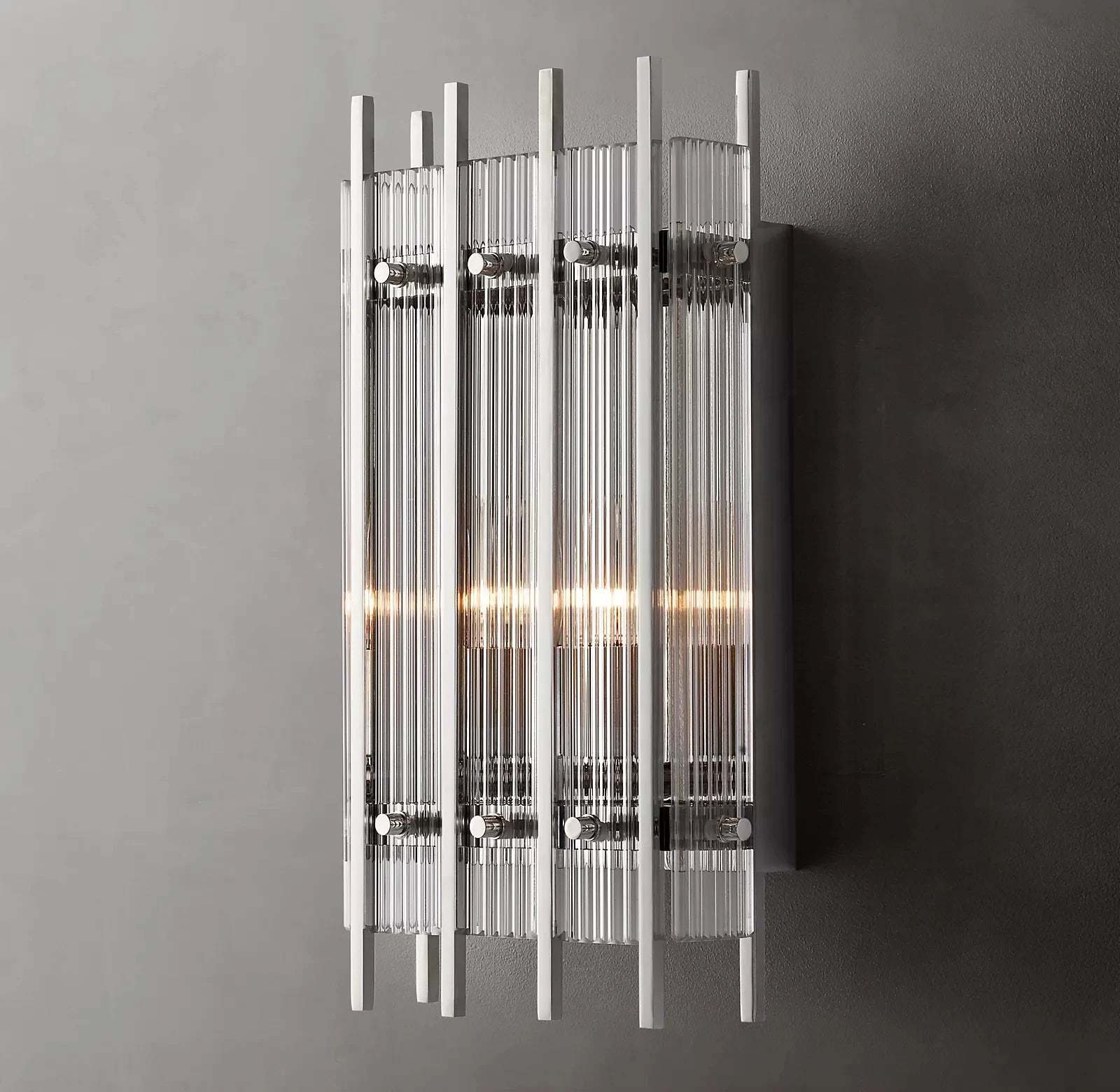 Marcums Handmade GlassRectangular Wall Sconce