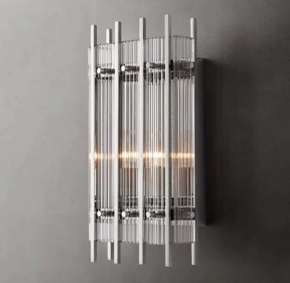 Marcums Handmade GlassRectangular Wall Sconce