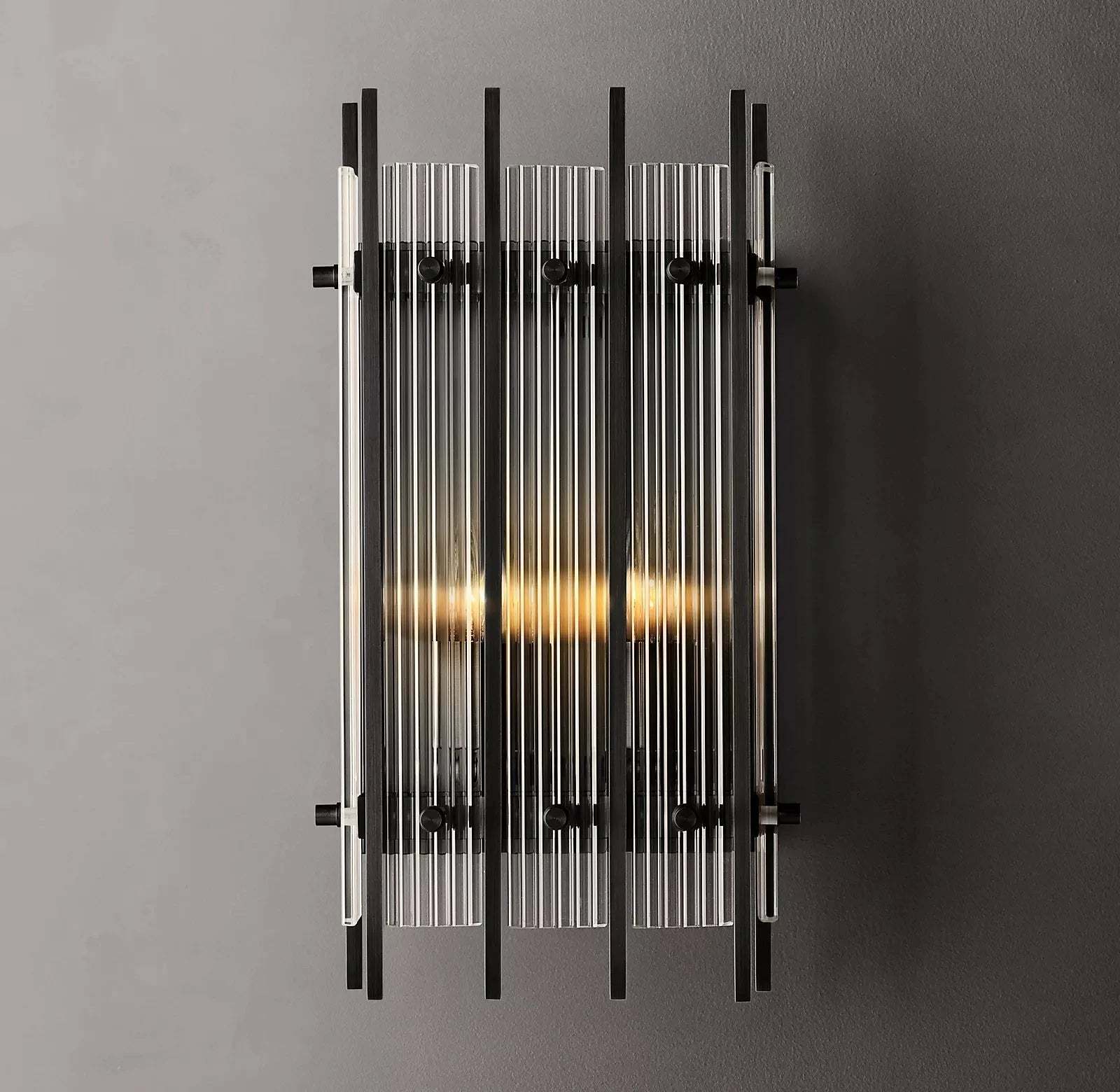 Marcums Handmade GlassRectangular Wall Sconce