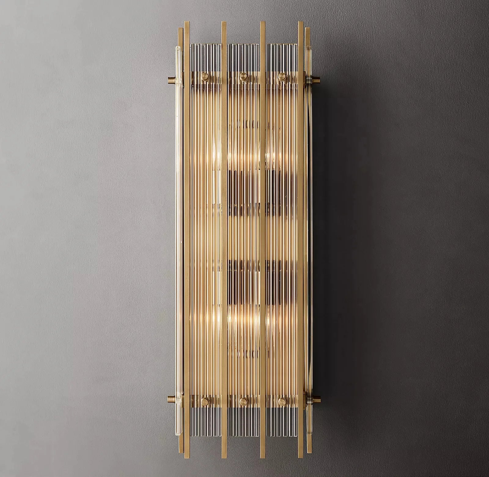 Marcums Handmade Glass Grand Rectangular Wall Sconce