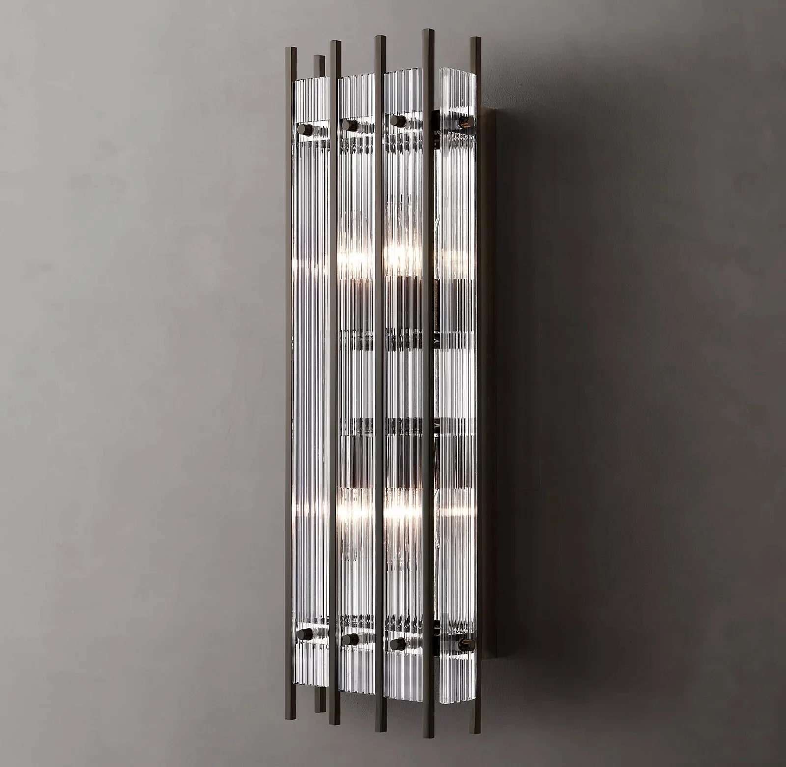 Marcums Handmade Glass Grand Rectangular Wall Sconce
