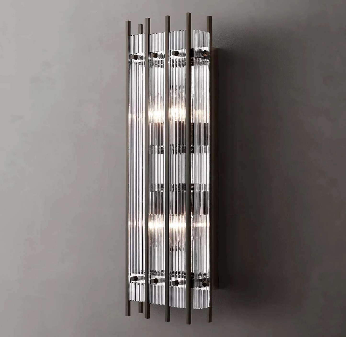 Marcums Handmade Glass Grand Rectangular Wall Sconce