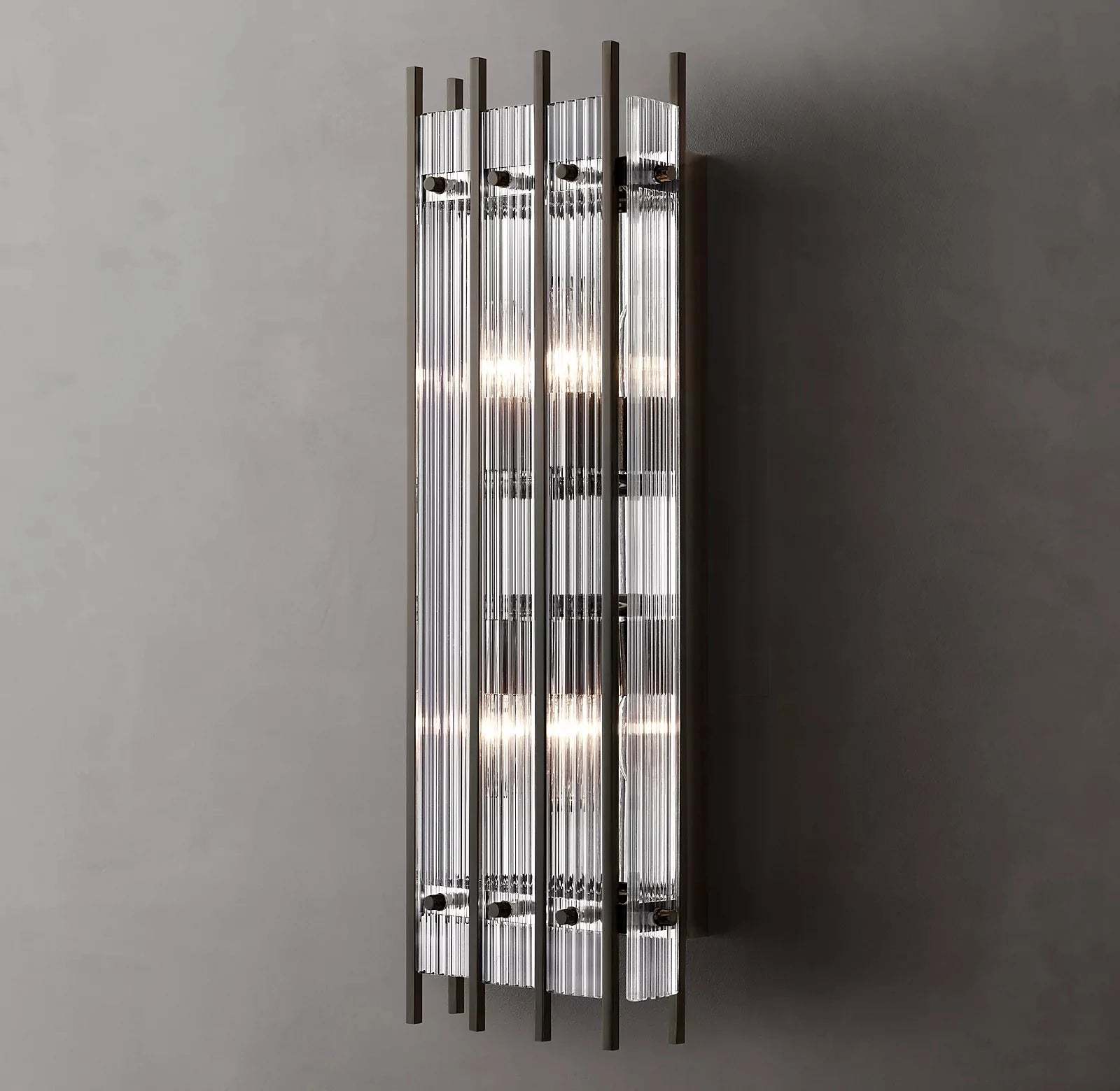 Marcums Handmade Glass Grand Rectangular Wall Sconce
