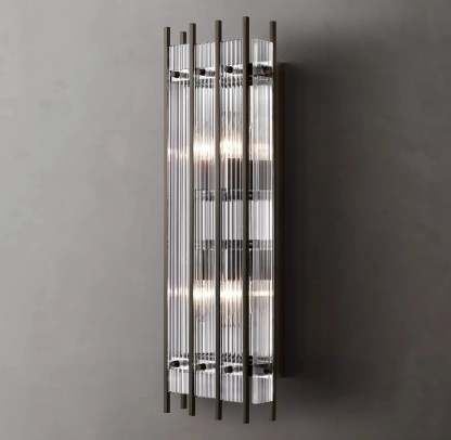 Marcums Handmade Glass Grand Rectangular Wall Sconce
