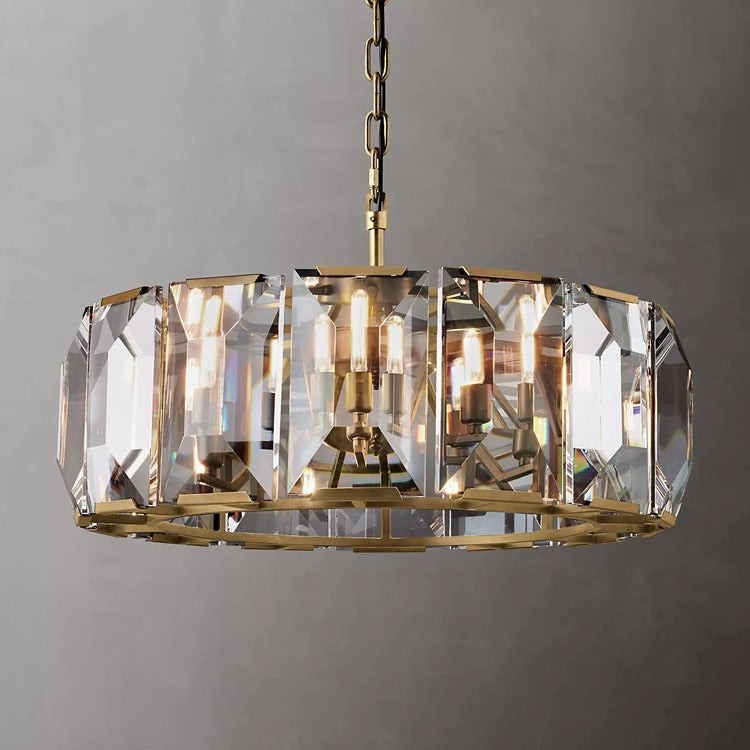 Haon Multicurve Crystal Round Chandelier Dimmable 