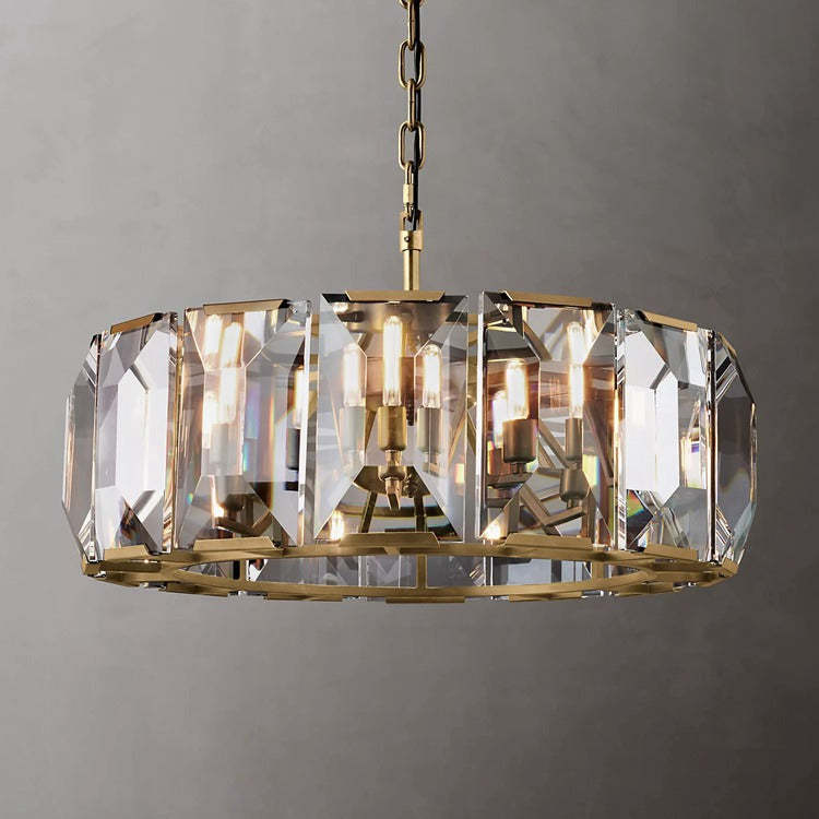Haon Multicurve Crystal Round Chandelier Dimmable 
