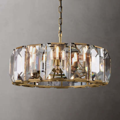 Haon Multicurve Crystal Round Chandelier Dimmable 