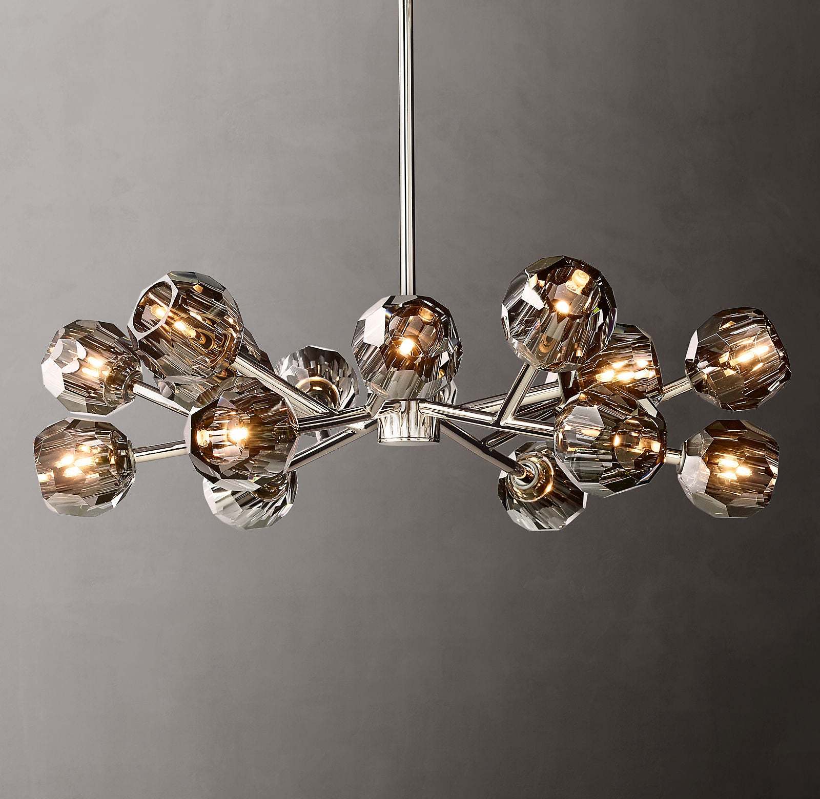 Bille Crystal Ball Round Chandelier 36"