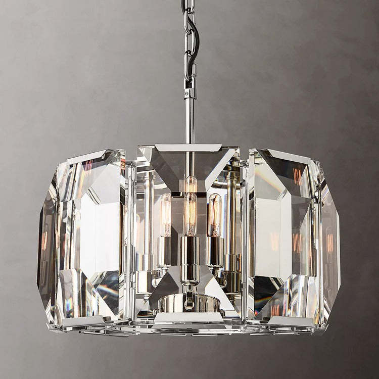 Haon Multicurve Crystal Round Chandelier Dimmable 