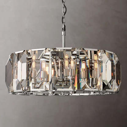 Haon Multicurve Crystal Round Chandelier Dimmable 
